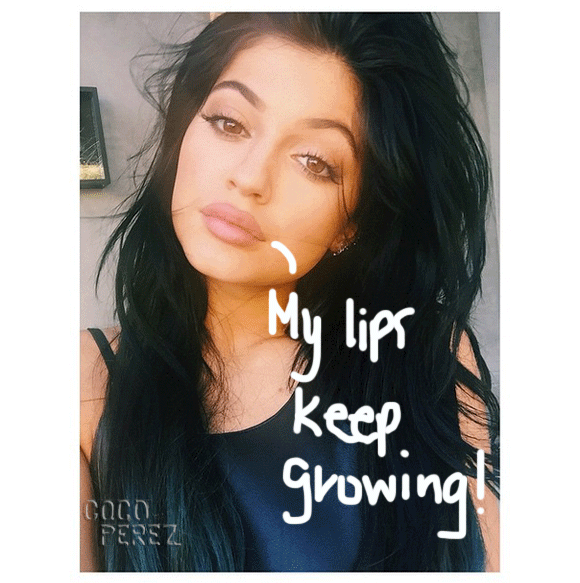 kylie-jenner-selfie-lip-liner-growing