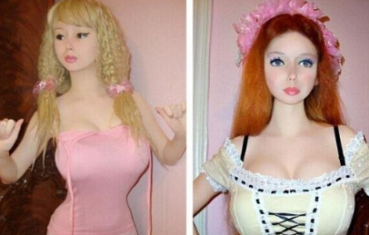乌克兰年仅16岁的真人芭比娃娃  腰围仅有20英寸